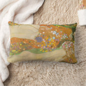 ウォーターヘビIIバイグスタフクリムト、アールヌーボー ランバークッション (ブランケット)