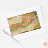 ウォーターヘビIIバイグスタフクリムト、アールヌーボー 長方形シール (封筒)