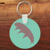 ウォーターベアTardigradeシルエット可愛い生き物 キーホルダー (正面)