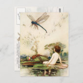 ウォーターベビーとドラゴンフライ ポストカード (正面/裏面)