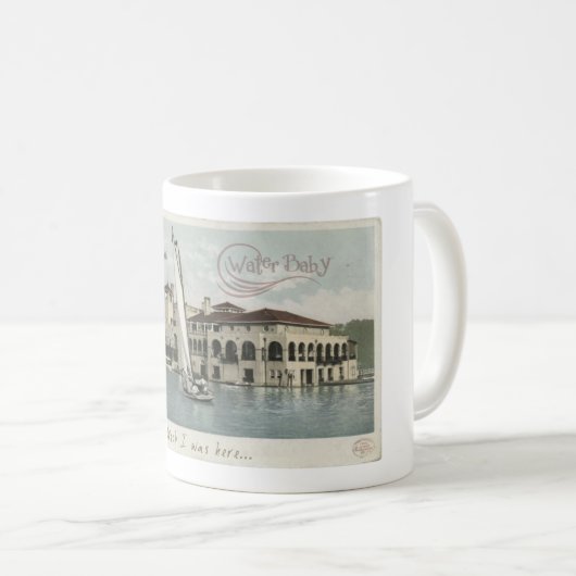 ウォーターベビーヴィンテージセーリングボート コーヒーマグカップ (正面右)