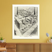 ウォーターベリークロック キャンバスプリント (インサイチュ (リビング))