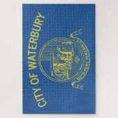 ウォーターベリー市旗（コネチカット） ジグソーパズル (縦)