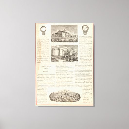 ウォーターベリー時計会社 キャンバスプリント (正面)