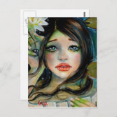 ウォーターベーとブラックパールのはがき ポストカード (正面/裏面)