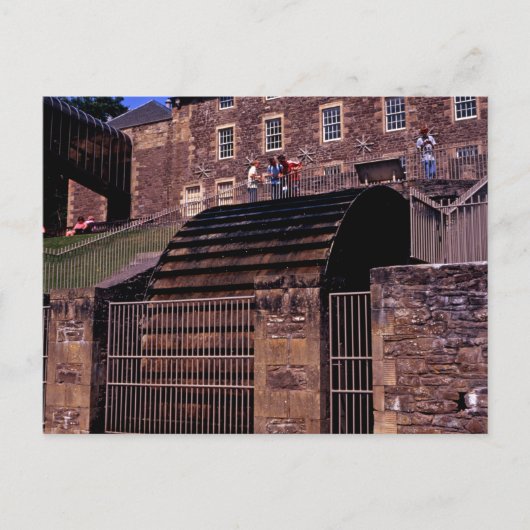 ウォーターホイールニューラナークスコットランド ポストカード (正面)