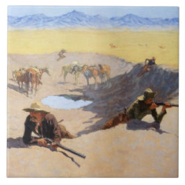 ウォーターホールの戦い(Frederic Remington) タイル