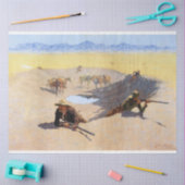 ウォーターホールの戦い(Frederic Remington) 薄葉紙 (クラフト)