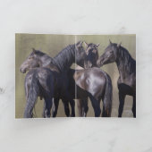 ウォーターホールワイルドホースグリーティングカードでのスタリオン カード (内部)