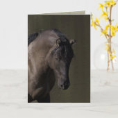 ウォーターホールワイルドホースグリーティングカードでのスタリオン カード (黄色い花)