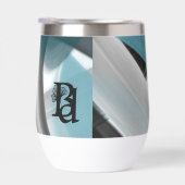 ウォーターボトルトレンド抽象芸術アートブルー海 (右面)