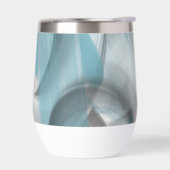 ウォーターボトルトレンド抽象芸術アートブルー海 (左面)