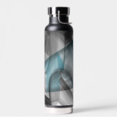 ウォーターボトルトレンド抽象芸術アートブルー海 ウォーターボトル (左面)