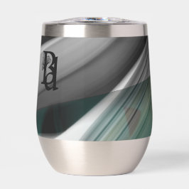 ウォーターボトルトレンド抽象芸術アート白黒グリーン