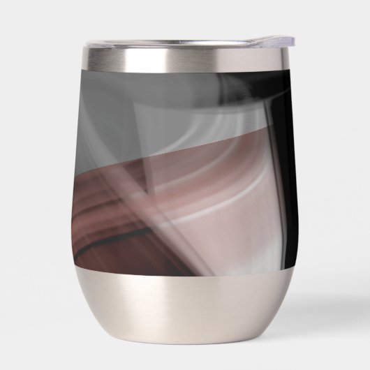 ウォーターボトルトレンド抽象芸術アート白黒パウダー (左面)