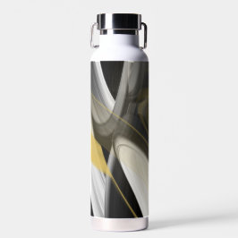ウォーターボトルトレンド抽象芸術アート白黒金ゴールド ウォーターボトル