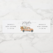 ウォーターボトルラベルに小さなカボチャ ペットボトルラベル (シングルラベル)