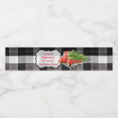 ウォーターボトルラベルクリスマストラッククリスマスバッファローPl ペットボトルラベル (シングルラベル)