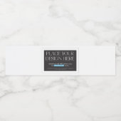 ウォーターボトルラベル8 x 2 1/8インチ ペットボトルラベル (シングルラベル)