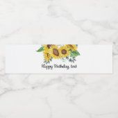 ウォーターボトルラベル – ひまわり ペットボトルラベル (シングルラベル)