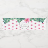 ウォーターボトルラベルSweet sixteenルアウ（ハワイ式宴会）誕生日 ペットボトルラベル (シングルラベル)