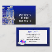 ウォーターボトル及びテープメジャーボウビジネスカード 名刺 (正面/裏面)