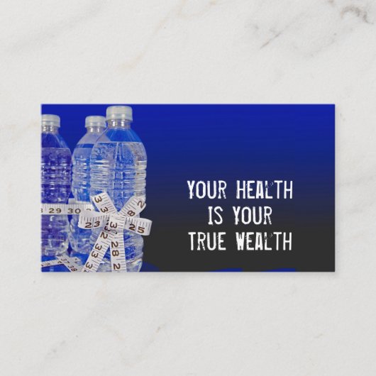 ウォーターボトル及びテープメジャーボウビジネスカード 名刺 (正面)