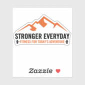 ウォーターボトル用より強い日々のロゴシール シール (シート)