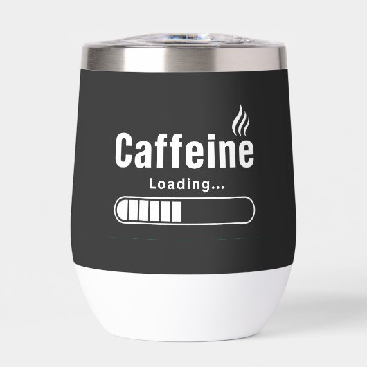 ウォーターボトル – “カフェイン読み込み中…” (正面)