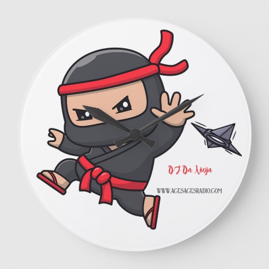 ウォーターボトル ラージ壁時計 (正面)