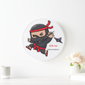 ウォーターボトル ラージ壁時計 (ホーム)