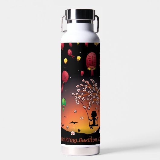 ウォーターボトル – 流れ中 (正面)