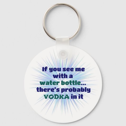 ウォーターボトルVODKAギフトおもしろい キーホルダー (正面)