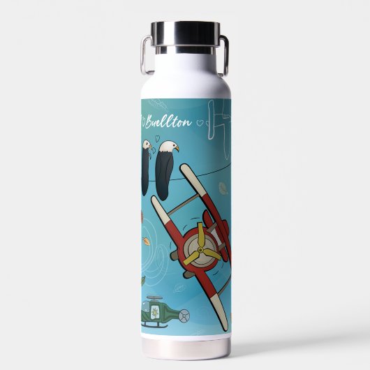 ウォーターボ書トル – 空 ウォーターボトル (正面)