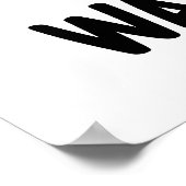 ウォーターポおもしろいウン ポスター (角)