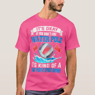 ウォーターポロおもしろいシャ頭が切れるツピープルスポーツ水ポー Tシャツ