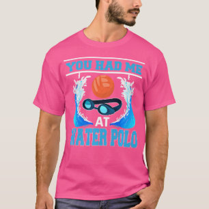 ウォーターポロおもしろいスポーツ水球選手 Tシャツ