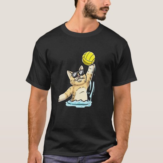 ウォーターポロのネコ Tシャツ (正面)