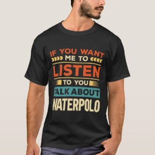 ウォーターポロの話をする Tシャツ