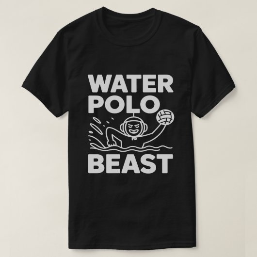 ウォーターポロの達人のための面白いギフト Tシャツ (デザイン正面)