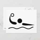 ウォーターポロウォーターポロピクトグラム ポストカード (正面/裏面)