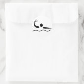 ウォーターポロウォーターポロピクトグラム ラウンドシール (バッグ)