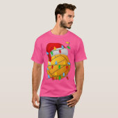 ウォーターポロクリスマス照明ホリデーサンタウォーターポロ Tシャツ (正面フル)