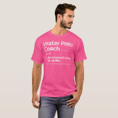 ウォーターポロコーチの定義がおもしろい Tシャツ (正面フル)