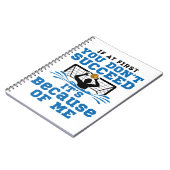 ウォーターポロゴアリーゴールキーパーおもしろいことわざ ノートブック (左側)