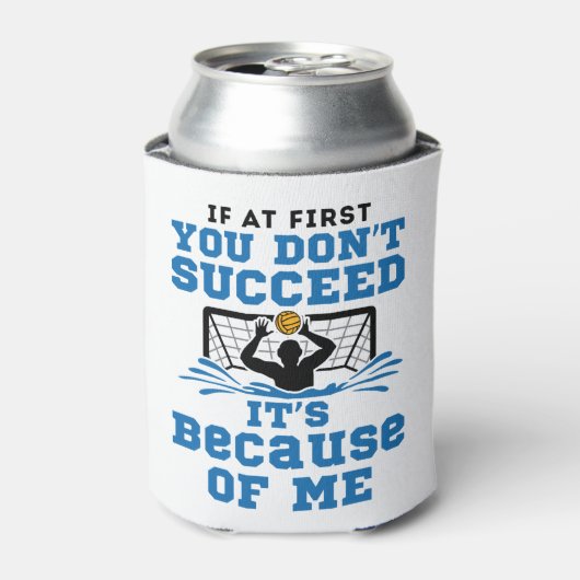 ウォーターポロゴアリーゴールキーパーおもしろいことわざ 缶クーラー (缶正面)