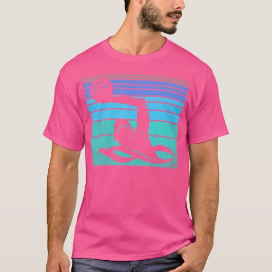 ウォーターポロスポーおもしろいツウォーターポロ Tシャツ (正面)