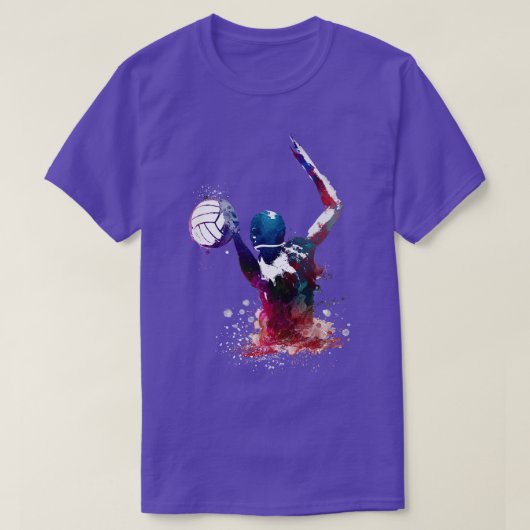 ウォーターポロスポーツスポーツ水球場 Tシャツ (デザイン正面)