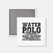 ウォーターポロチーム|スポーツ選手のトレーナーの贈り物 マグネット (正面/裏面)
