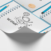 ウォーターポロドールスケッチハンドドロウッドウォータースポーツ ラッピングペーパー